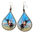 Hand Made Threaded Earrings / BULLRIDER
