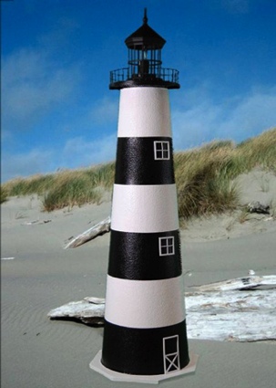 5 Foot Cape Canaveral E-Line Stucco Lighthouse