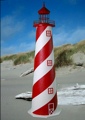 5 Foot White Shoal E-Line Stucco Lighthouse