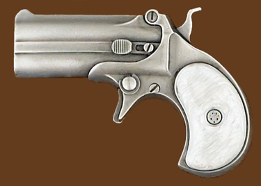 Derringer Belt Buckle 4-1/2 x 3-1/4