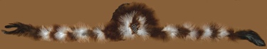 Fluffy Feather Hatbands BROWN