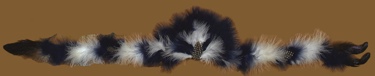 Fluffy Feather Hatbands NAVY