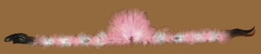 Fluffy Feather Hatbands LIGHT PINK