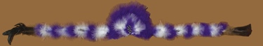 Fluffy Feather Hatbands PURPLE