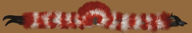 Fluffy Feather Hatbands RED