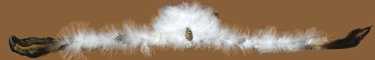 Fluffy Feather Hatbands WHITE