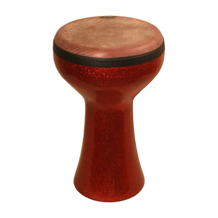 Mid-East Fiber Doumbek Red Sparkling 12 Inch