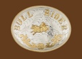 Extra Large German Silver BULLRIDER buckle 6-1/2x5