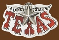 z Texas Lone Star Belt Buckle 3-1/2 x 2