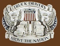 Truckers Move the Nation Belt Buckle 3 x 2-1/4