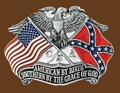 Southern By The Grace of God Belt Buckle 3 x 2-1/4