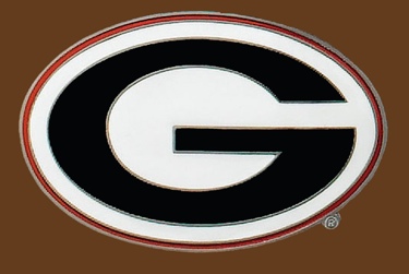 U of Georgia Bulldogs NCAA Belt Buckle 4 x 2-1/2