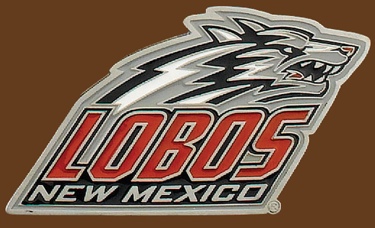 U of New Mexico LOBOS NCAA Belt Buckle - 3-1/2 x 2-1/2 d