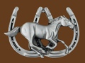 Double Horseshoe Belt Buckle 3 x 2 z