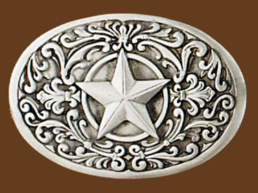 Western Star Belt Buckle 3-3/8 x 2-1/4