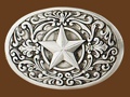 Western Star Belt Buckle 3-3/8 x 2-1/4