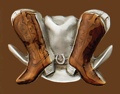 z Boots & Hat Belt Buckle 3-1/4 x 2-1/4 z