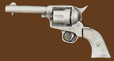 Six Shooter Belt Buckle 4 x 2
