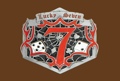 Lucky Seven Belt Buckle 4 x 3-1/2