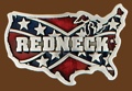 Redneck Confederate USA Belt Buckle 3-1/4 x 2-1/4