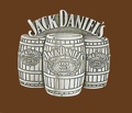 Pewter Belt Buckle - Barrels 3-1/4 x 3