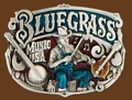 Bluegrass Belt Buckle 3x2