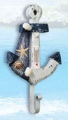 Anchor Hanger With Thermometer 5 Inch x 9 Inch Nautical Decor