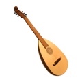 Roosebeck Lute-Guitar 6 String Variegated Pegs