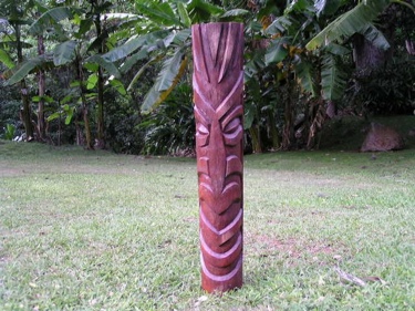 OUTDOOR TIKI KAENA 47 POOL TIKI HAND CARVED IN HAWAII