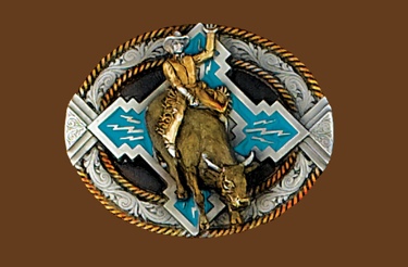Bullrider Belt Buckle 3-1/2 x 2-3/4