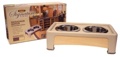 Sig Series Feeder 4 inches  Beige/Wood Panels
