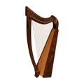 Roosebeck Heather Harp Tm 22 Strings Vine Design