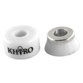 Khiro KBAC-1 Aluminum White X-Soft Bushing Top/Bottom