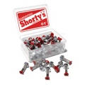 Shortys Color Tip 1 in. 65 Nuts and Bolts Red