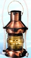 9.5 Inch Anchor Oil Lantern Nautical Candle Holder