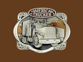 American Trucker Belt Buckle 3-1/4 x 2-1/2