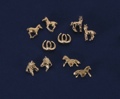 Post Earrings/Horses/Assorted/GOLD
