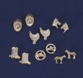 Earring Display Unit. 2 tone