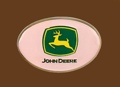 PINK John Deere Buckle 3 1/4 x 2 1/4