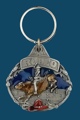 Rodeo Bullrider Key Ring Enamel