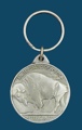 Indian Head & Buffalo Key Ring