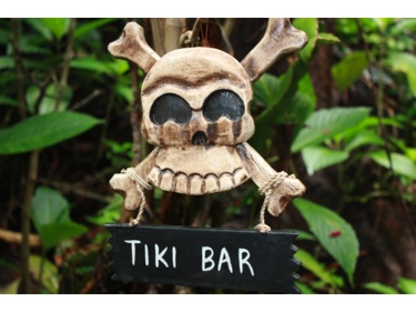 Tiki Bar Skull And Bones Sign Cross Bones Decor
