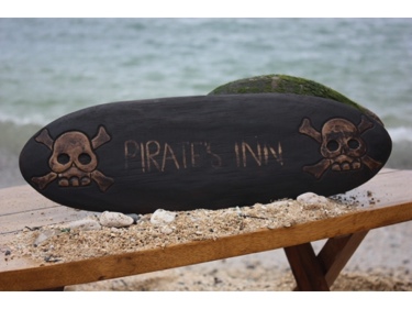 Pirates Inn Skull And Bones Sign Surf Cross Bones Decor