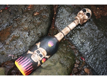 Skull Bones W Flames Oar Paddle Harley Davidson Skull Decor