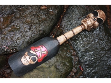SKULL BONES W PIRATE SKULL OAR PADDLE HARLEY DAVIDSON SKULL decor