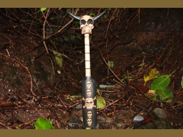 Skull Bones W Bull Horns Oar Paddle Harley Davidson Skull Decor