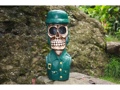 Skull Soldier Statue 16 Pop Art Cross Bones Decor