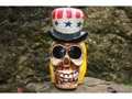 Uncle Sam Bail-Out Statue 16 Pop Art Cross Bones Decor
