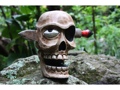 Skull W Knife Statue 16 Pop Art Cross Bones Decor