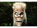 Wild Afro Skull Wall Mask 10 Cross Bones Skull Decor